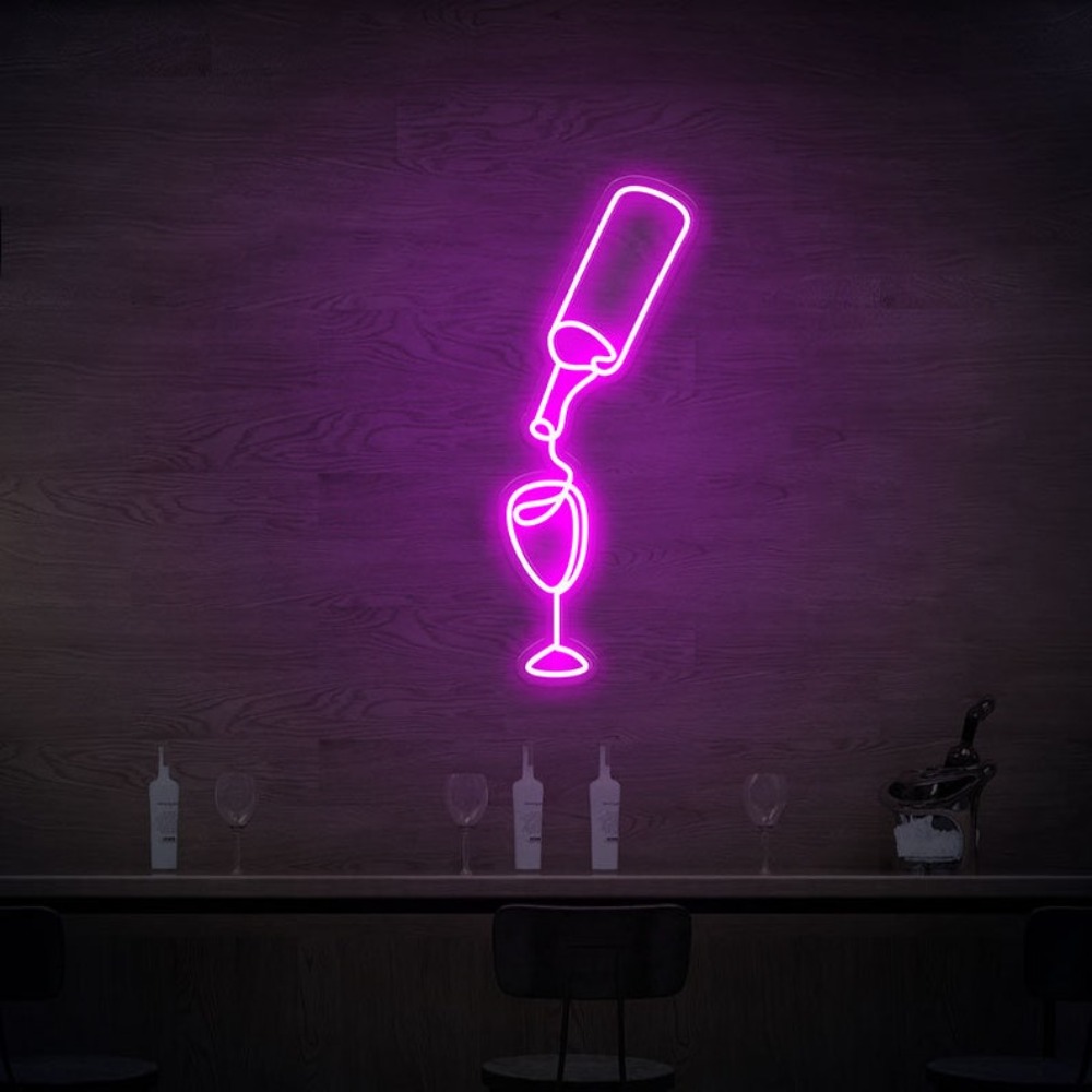 Wine In Beer Store - Wijn Led Neon Sign verlichting USB