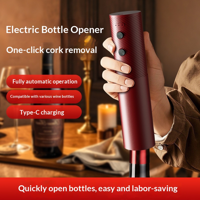 Wine Opener Electric - Elektrische wijnflesopener Oplaadbare automatische kurkentrekker met