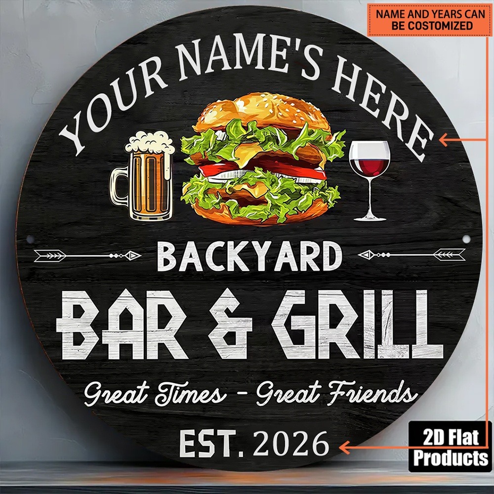 Wine In Beer Name - [2D Plat] 1 stuk Op maat