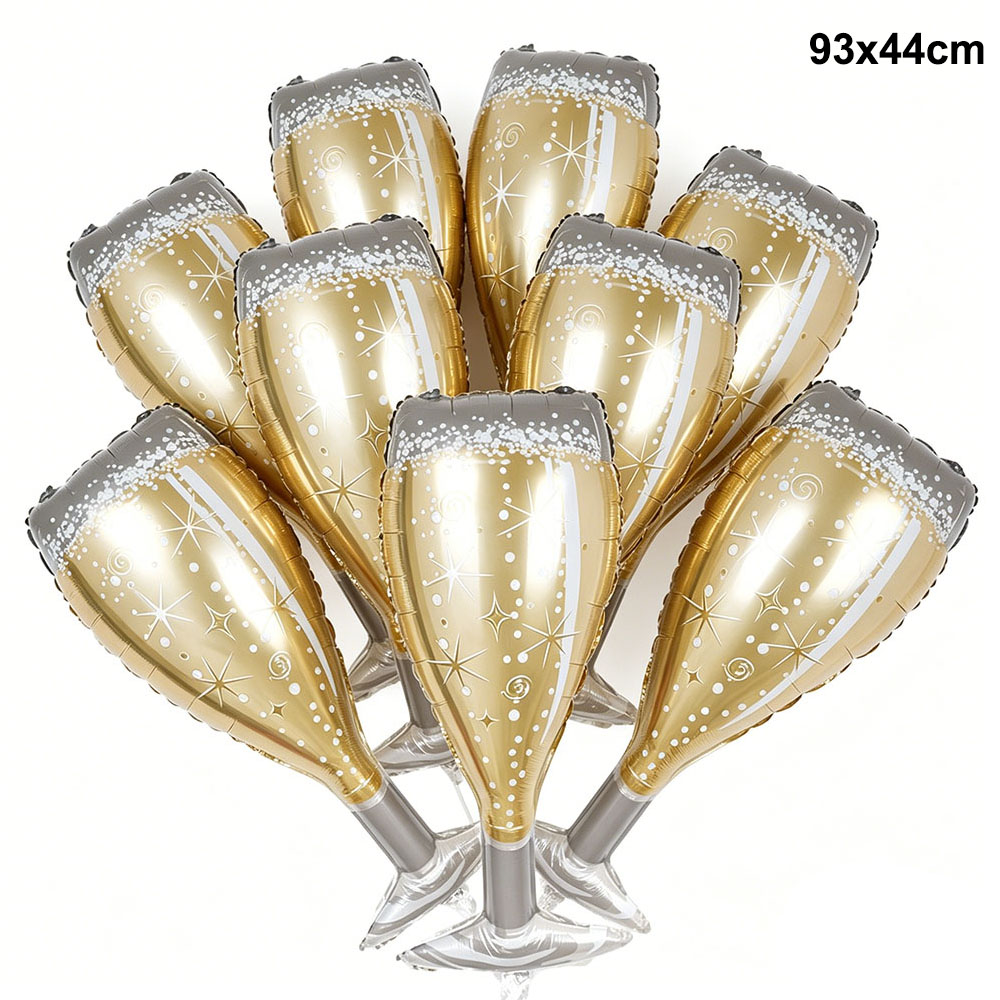 Wine Beer Whiskey Year - 5/10/30 Stuks Goud Champagne Wijn Glas