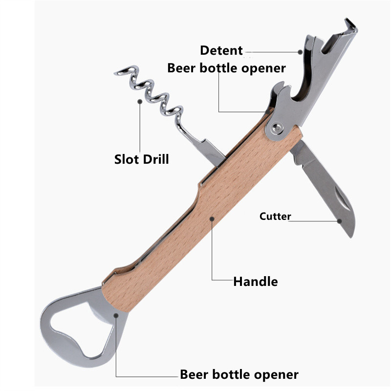 Aanpasbare naam houten wijnope - Wine In Beer Name recensie en prijs