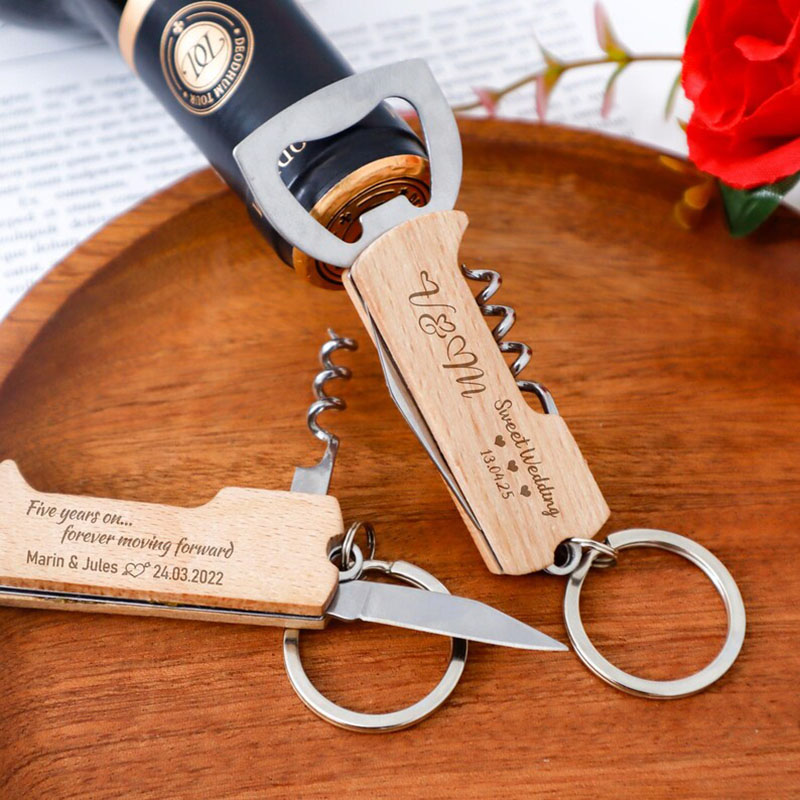 Op maat gegraveerd logo flesop - Wine Beer Bottle recensie en prijs