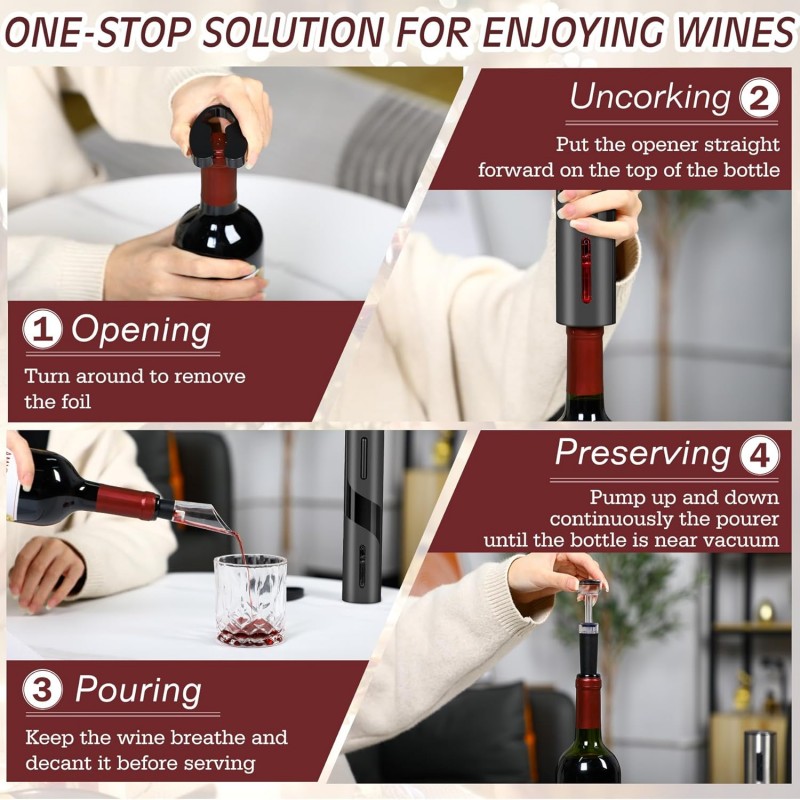 Oplaadbare multifunctionele el - Wine Beer Bottle recensie en prijs