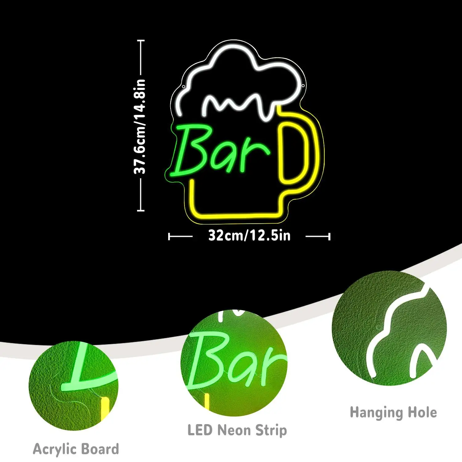 Bierbar Neon Sign USB Dimbare  - Beer & Wine Jockey Plaza Shopping recensie en prijs