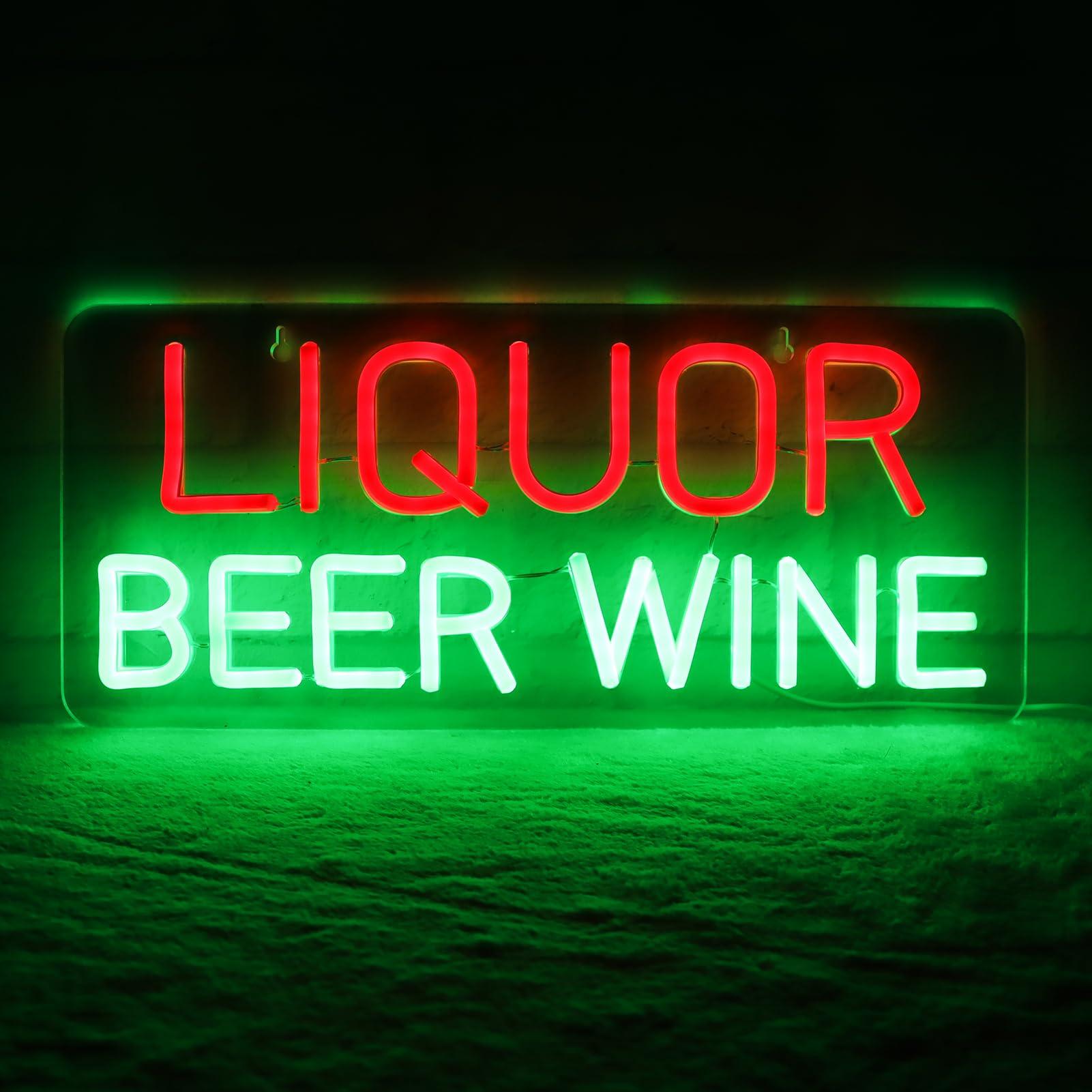 Liquor, bier, wijn neonborden  - Wine In Beer Store recensie en prijs