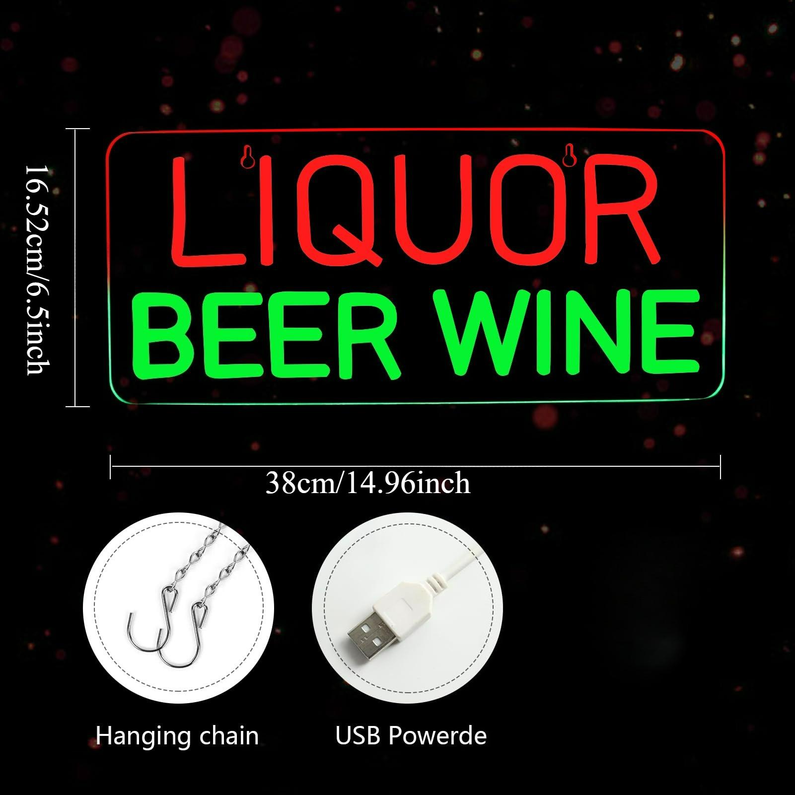Liquor, bier, wijn neonborden  - Wine In Beer Store recensie en prijs