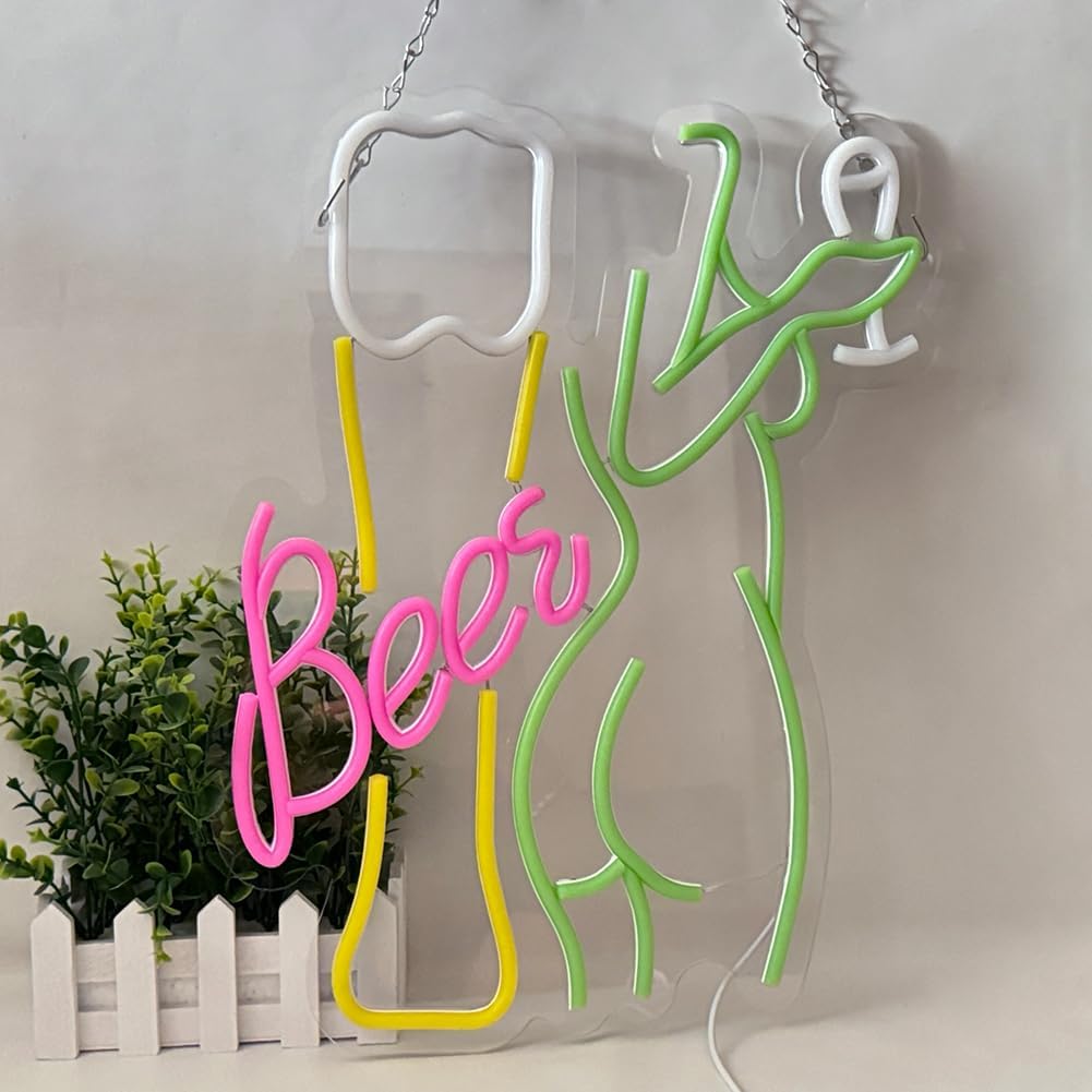Bier Neon Lichtreclame Vrouwel - Wine In Beer Store recensie en prijs
